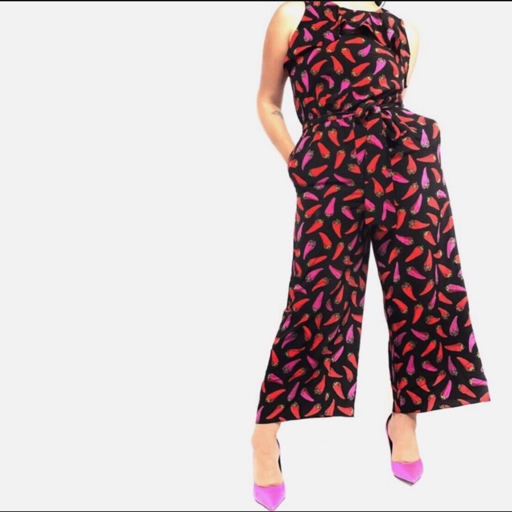 NWOT: Kate Spade hot pepper jumpsuit
